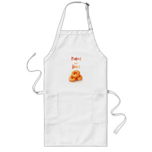 Sweet cake design long apron