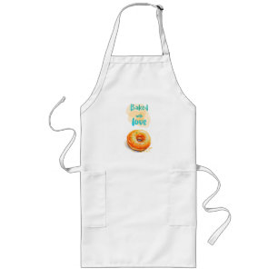 Sweet cake design long apron