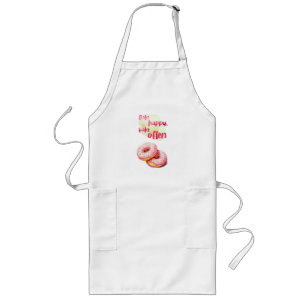 Sweet cake design long apron
