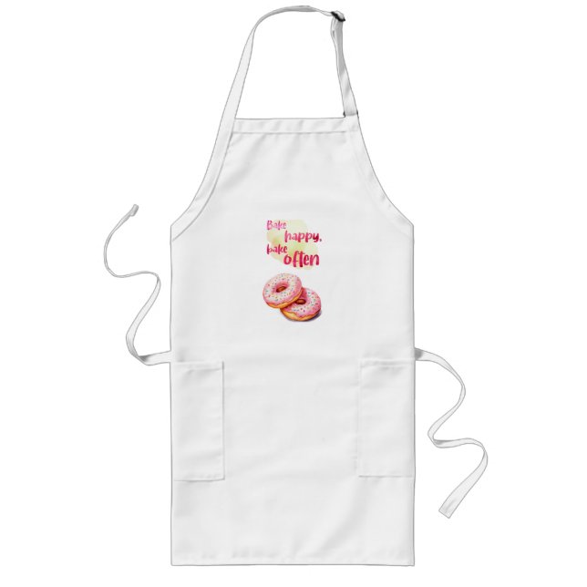 Sweet cake design long apron (Front)