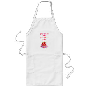 Sweet cake design long apron