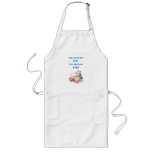 Sweet cake design long apron