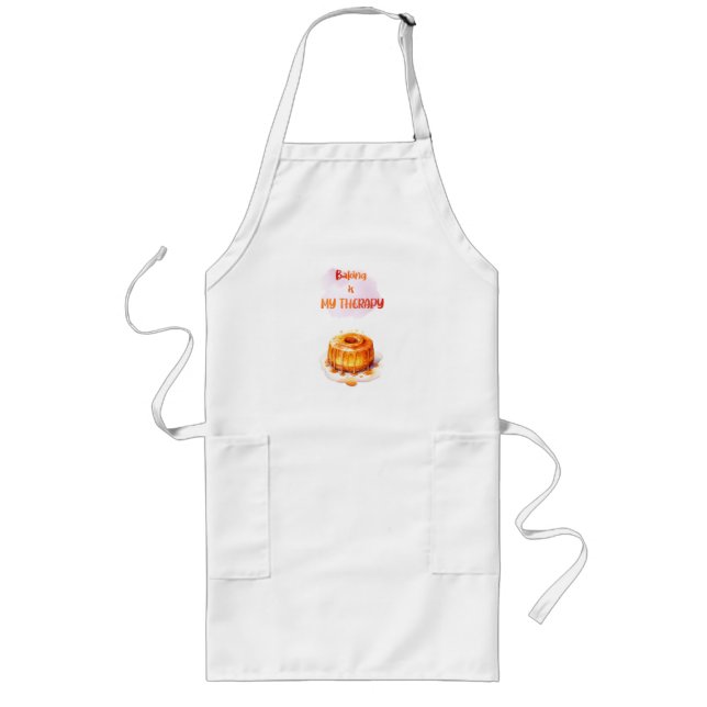Sweet cake design long apron (Front)