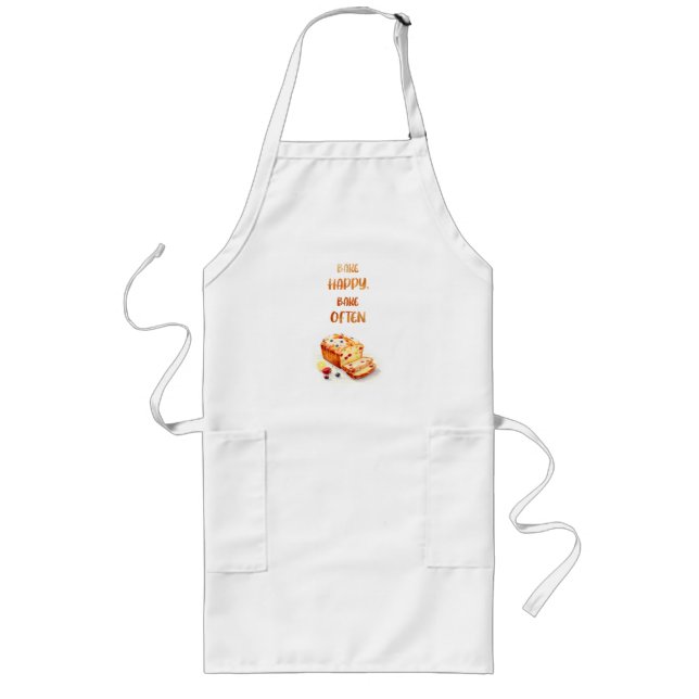 Sweet cake design long apron (Front)