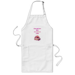 Sweet cake design long apron