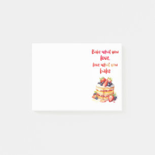 Sweet cake design post-it notes