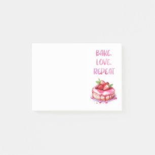 Sweet cake design post-it notes