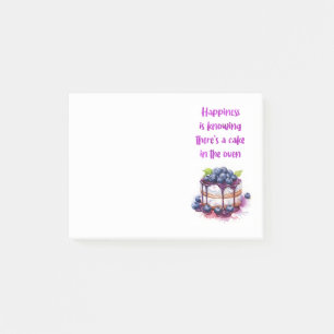 Sweet cake design post-it notes