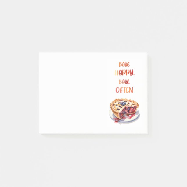 Sweet cake design  post-it notes (Front)