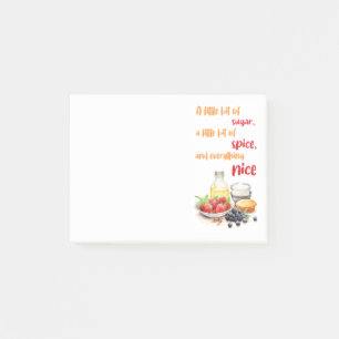 Sweet cake design post-it notes