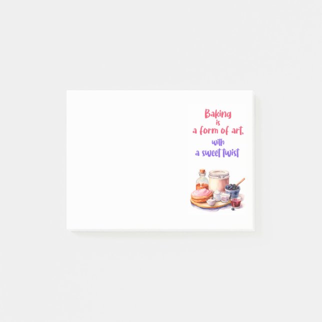 Sweet cake design  post-it notes (Front)