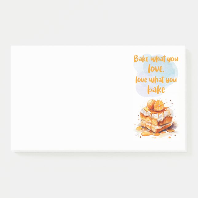 Sweet cake design  post-it notes (Front)