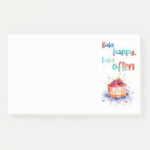 Sweet cake design post-it notes