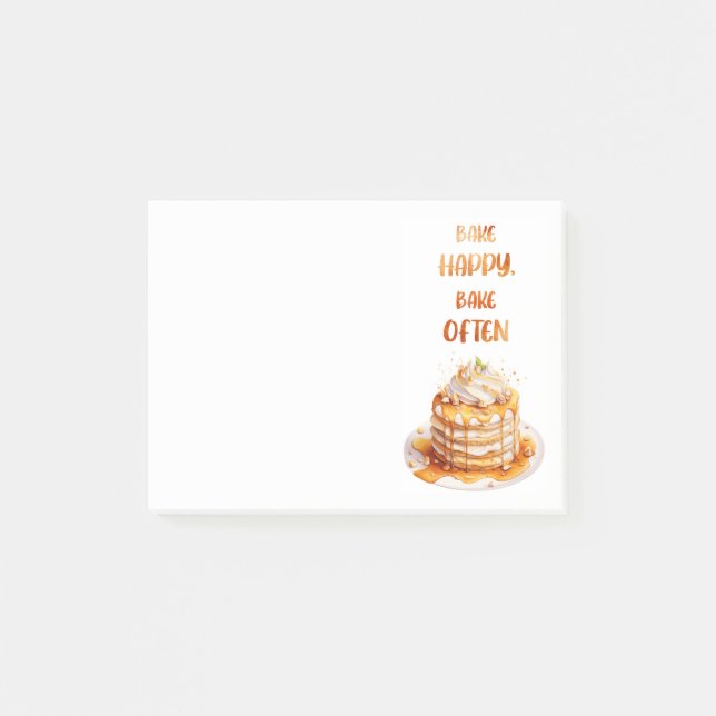 Sweet cake design  post-it notes (Front)