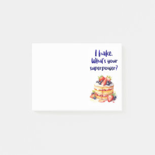 Sweet cake design post-it notes