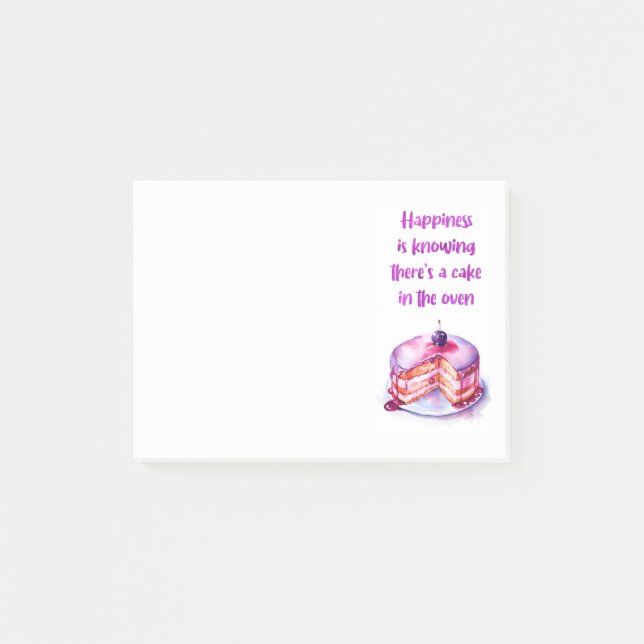 Sweet cake design  post-it notes (Front)