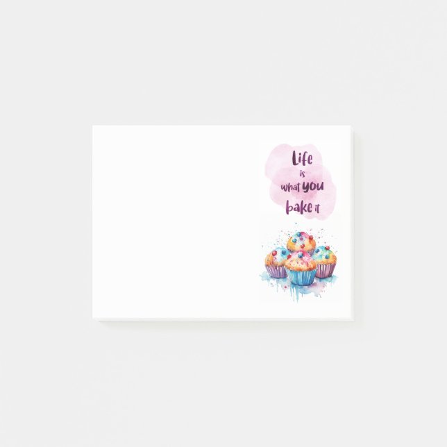 Sweet cake design  post-it notes (Front)