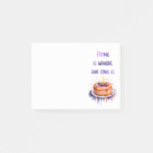 Sweet cake design post-it notes