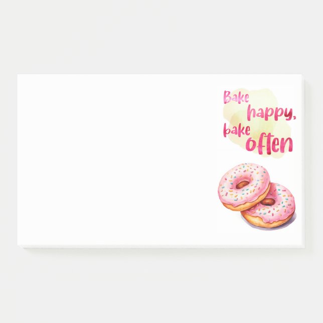 Sweet cake design  post-it notes (Front)