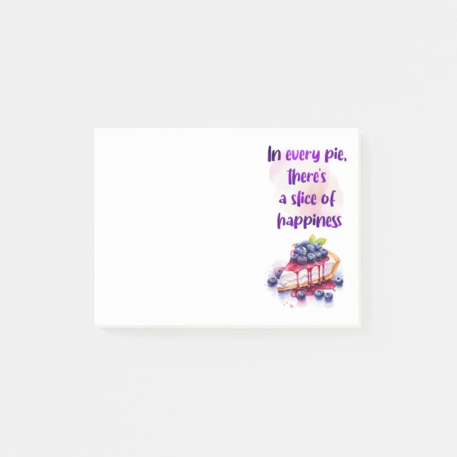 Sweet cake design  post-it notes (Front)
