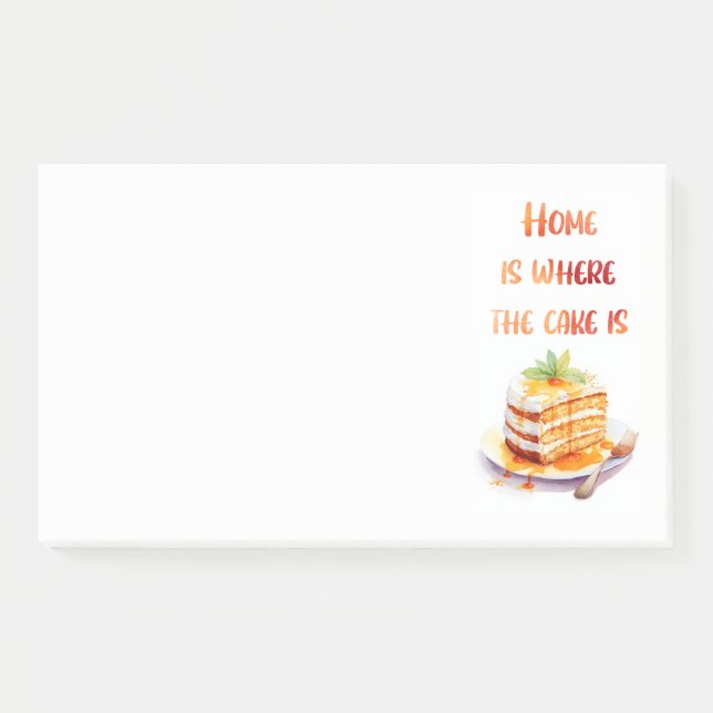 Sweet cake design  post-it notes (Front)