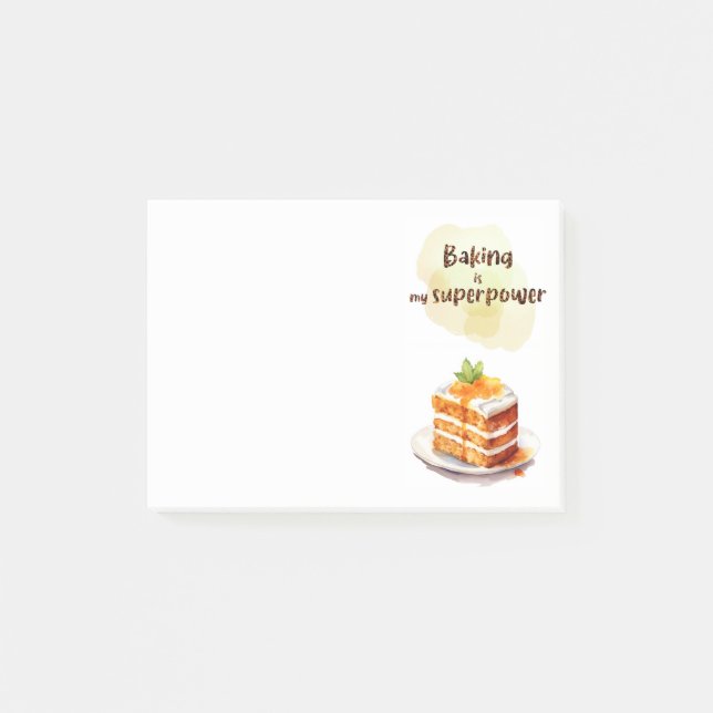 Sweet cake design  post-it notes (Front)