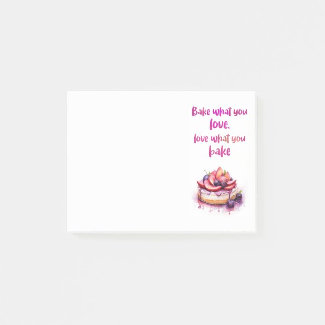 Sweet cake design  post-it notes (Front)