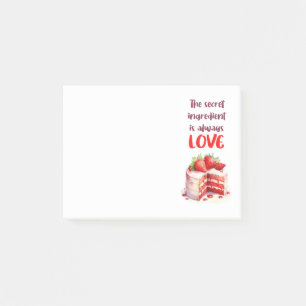 Sweet cake design post-it notes