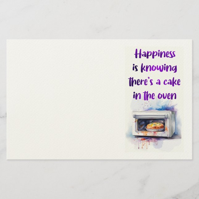 Sweet cake design  stationery (Front)