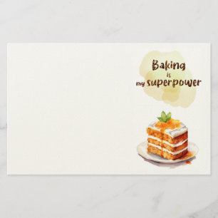Sweet cake design stationery