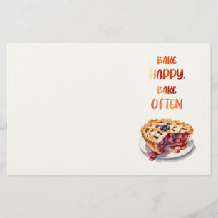Sweet cake design stationery