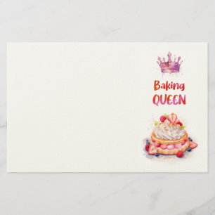 Sweet cake design stationery