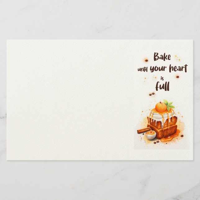 Sweet cake design  stationery (Front)