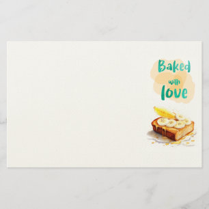 Sweet cake design stationery