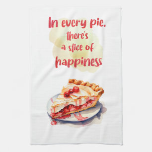 Sweet cake design tea towel