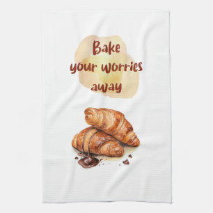 Sweet cake design tea towel