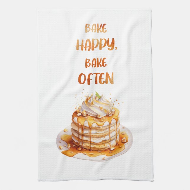 Sweet cake design tea towel (Vertical)