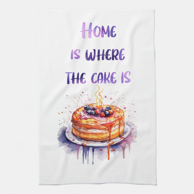Sweet cake design tea towel (Vertical)