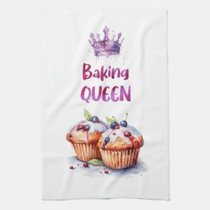 Sweet cake design tea towel