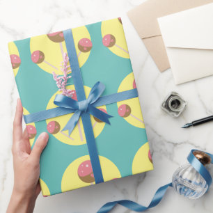 Sweet Cake Pop Valentines  Wrapping Paper