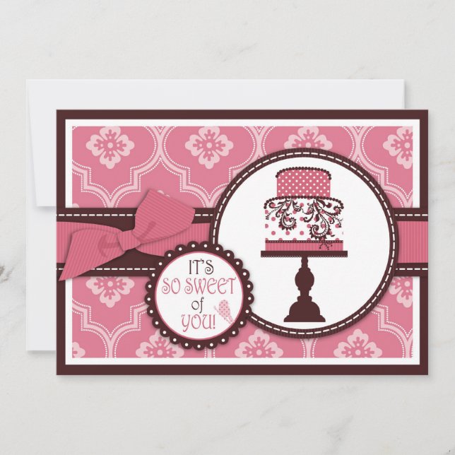 Sweet Cake Thank You Card (Front)