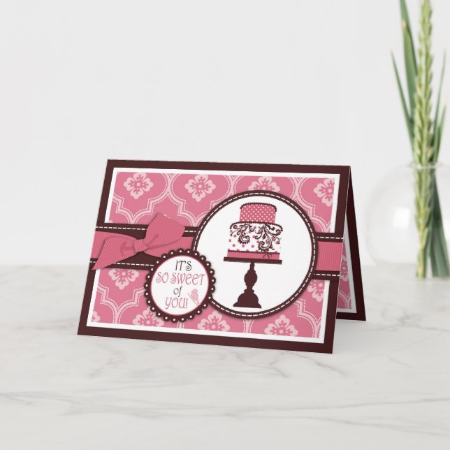Sweet Cake TY Card (Front)