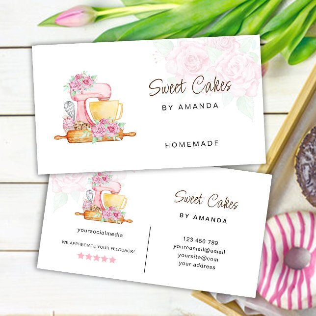 Sweet Cakes Bakery  Business Card (Creator Uploaded)