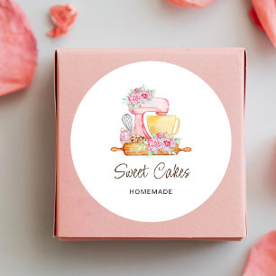 Sweet Cakes Bakery Classic Round Sticker