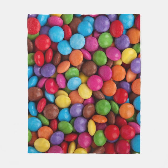 Sweet candies fleece blanket (Front)
