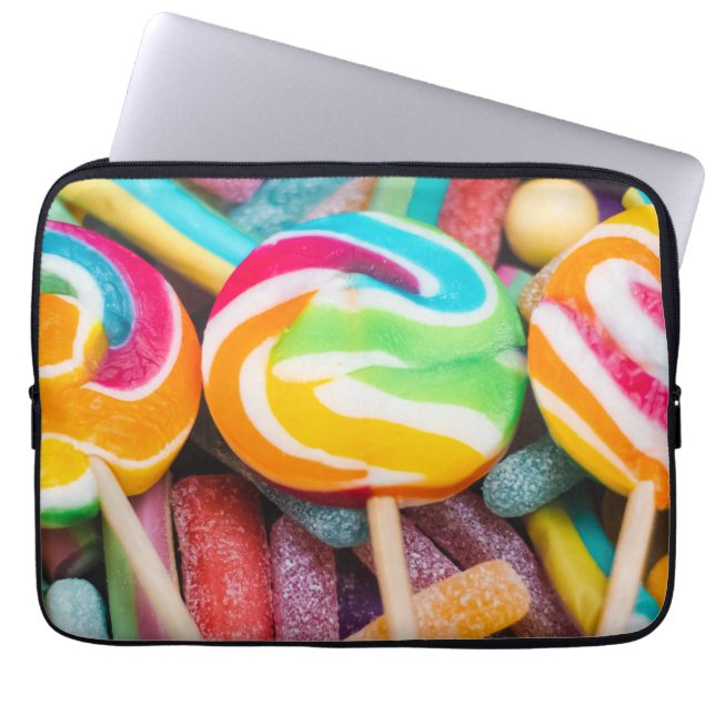 sweet candies laptop sleeve (Front)