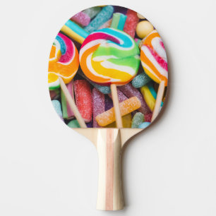 sweet candies ping pong paddle