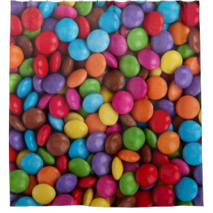Sweet candies shower curtain