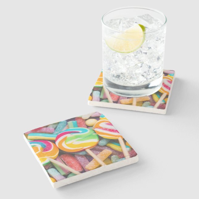 sweet candies stone coaster (Side)