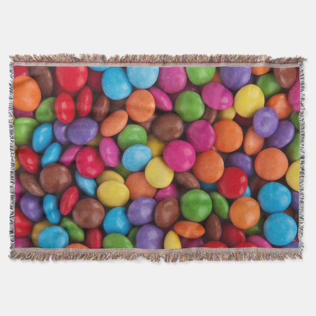 Sweet candies throw blanket (Front)